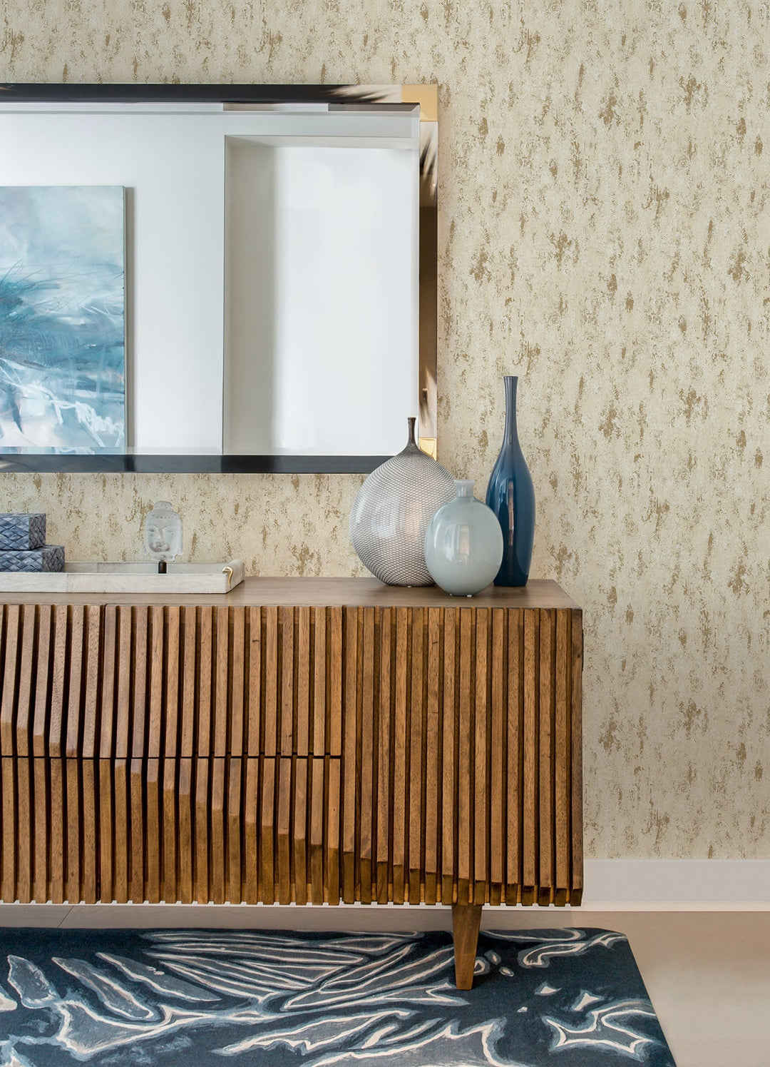 Diorite Champagne Splatter Wallpaper by A-Street Prints Designer