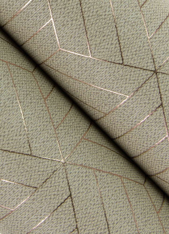 Izarra Copper Geometric Block Wallpaper by A-Street Prints Designer