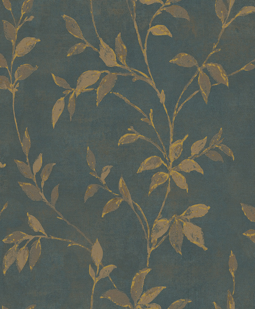 Kupari Blue Trail Wallpaper by A-Street Prints Lumina Covers about 57.8 square feet 21-in by 33-ft long roll Unpasted 12.6 - Fabric Carolina -