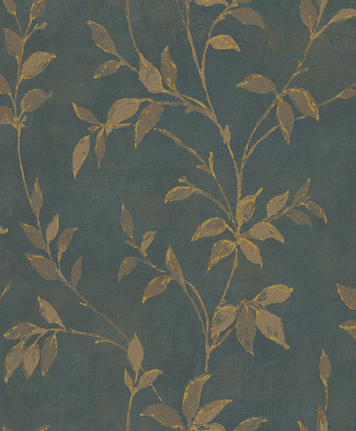 Kupari Blue Trail Wallpaper by A-Street Prints Lumina Covers about 57.8 square feet 21-in by 33-ft long roll Unpasted 12.6 - Fabric Carolina -