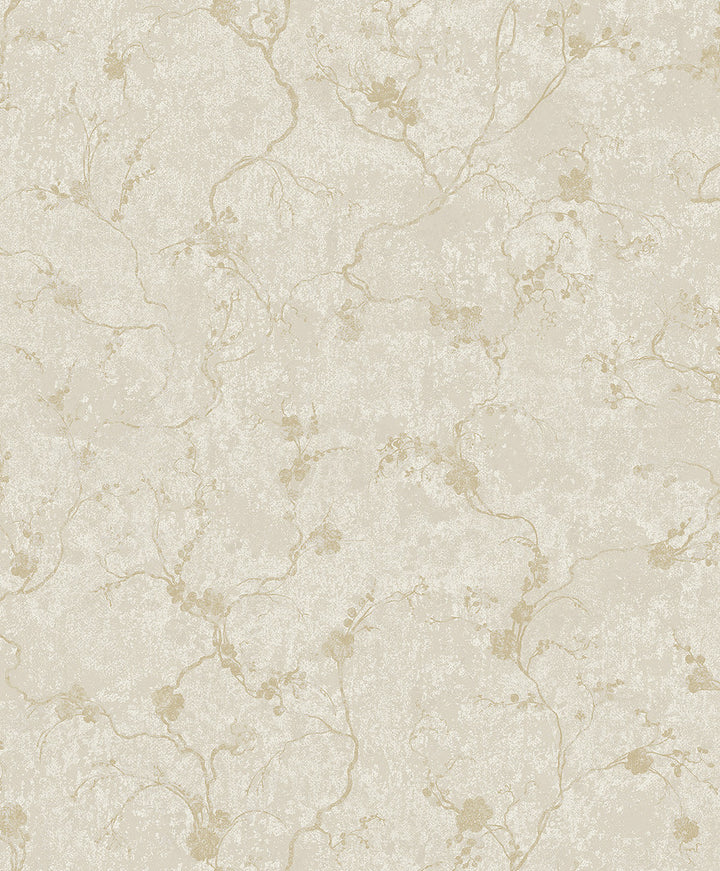 Mahina Pearl Floral Vine Wallpaper by A-Street Prints Lumina Covers about 57.8 square feet 21-in by 33-ft long roll Unpasted 12.6 - Fabric Carolina -
