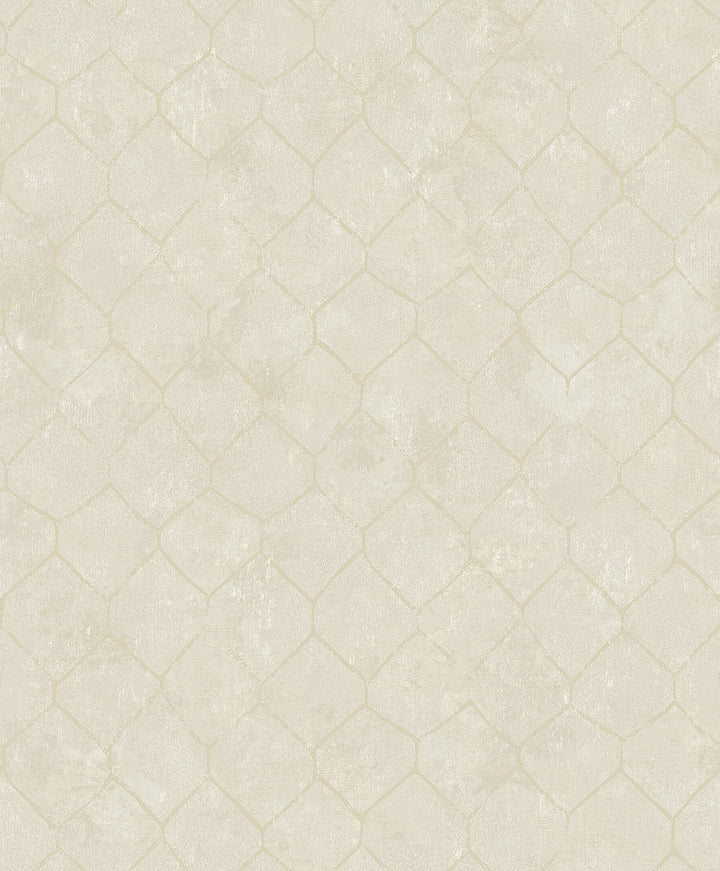 Rauta Pearl Hexagon Tile Wallpaper by A-Street Prints Lumina Covers about 57.8 square feet 21-in by 33-ft long roll Unpasted 25.2 - Fabric Carolina -