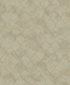Rauta Gold Hexagon Tile Wallpaper by A-Street Prints