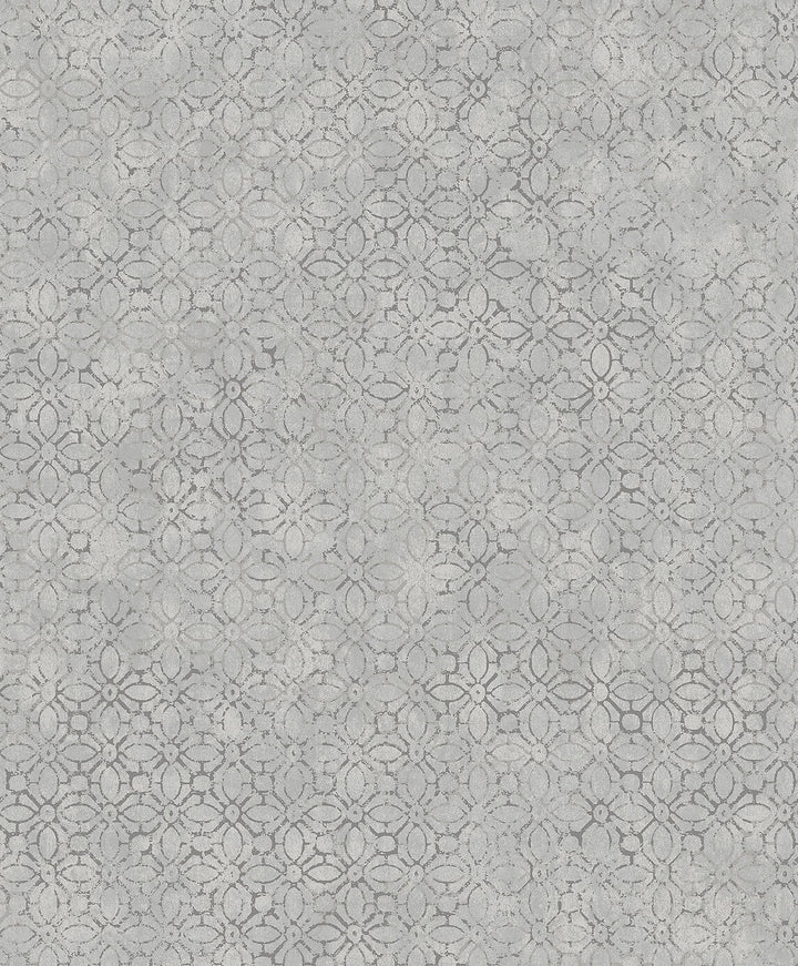 Khauta Sterling Floral Geometric Wallpaper by A-Street Prints Designer