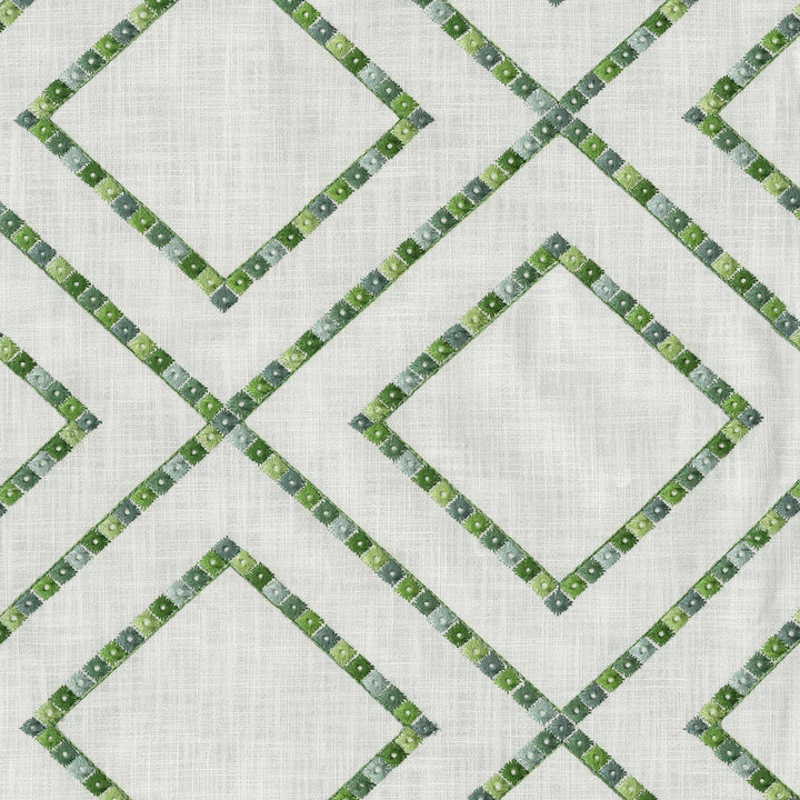 Beaded Lattice Meadow 410511 by PKL Studio Fabric - 100% Cotton Embroid:100% Viscose INDIA 51000 Horizontal: 12.5 and Vertical: 11.5 55 - Fabric Carolina -