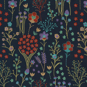Floral Feast Emb Twilight 410522 by PKL Studio Fabric