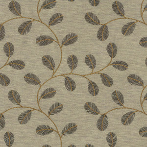 Leaf Love Emb Cognac 410531 by PKL Studio Fabric