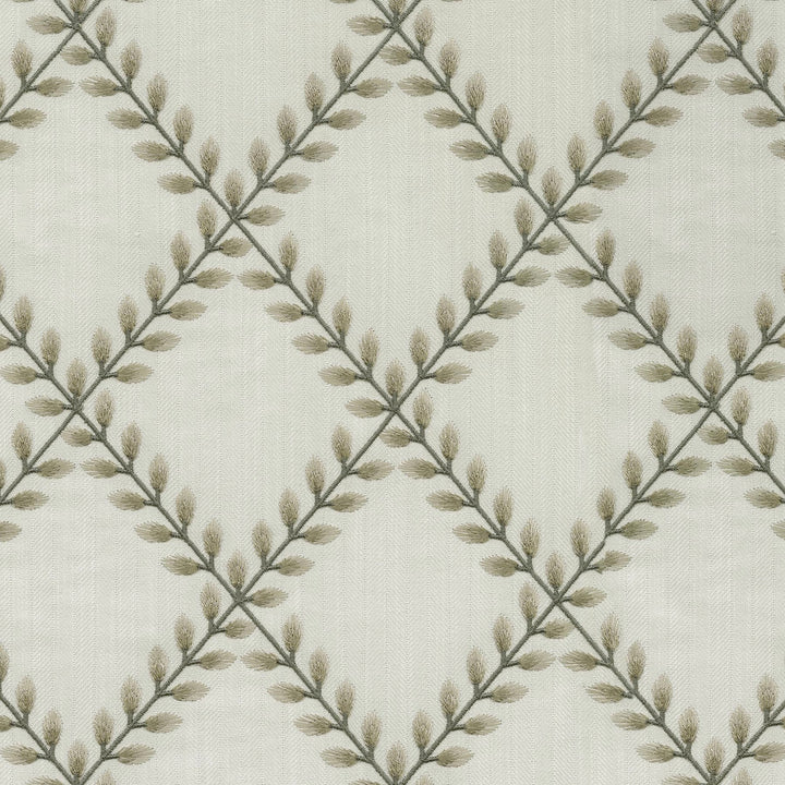 Clover Lane Emb Birch 410571 by PKL Studio Fabric Base 100% Polyester Emb 100% Viscose India 51000 Horizontal: 5.38 and Vertical: 6.25 55 - Fabric Carolina -