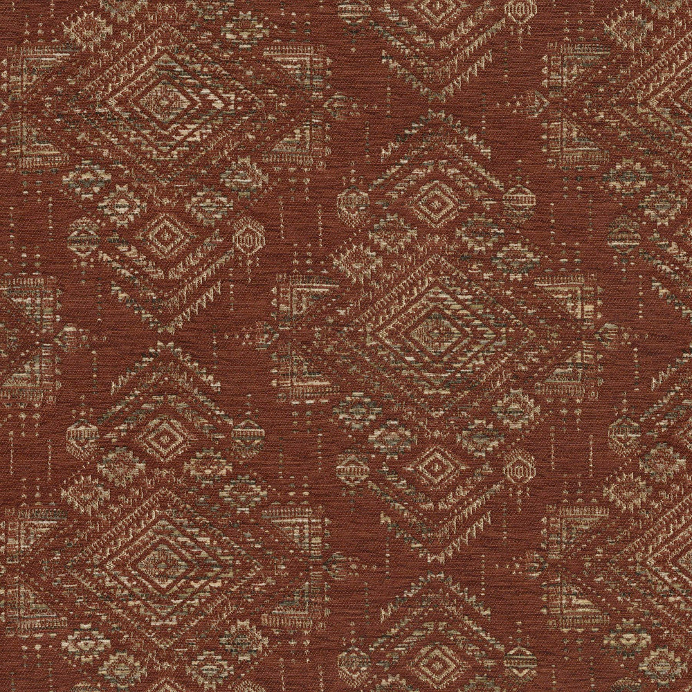 Grand Tour Brick 410582 by PKL Studio Fabric 100% Polyester India 51000 Horizontal: 13.75 and Vertical: 13 54 - Fabric Carolina -