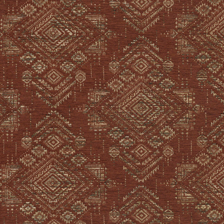 Grand Tour Brick 410582 by PKL Studio Fabric 100% Polyester India 51000 Horizontal: 13.75 and Vertical: 13 54 - Fabric Carolina -