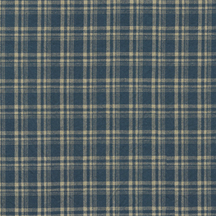 Clyde Indigo 410721 by PKL Studio Fabric 55% Linen, 45% Cotton China 15000 Horizontal: 1.38 and Vertical: 1.63 54 - Fabric Carolina -
