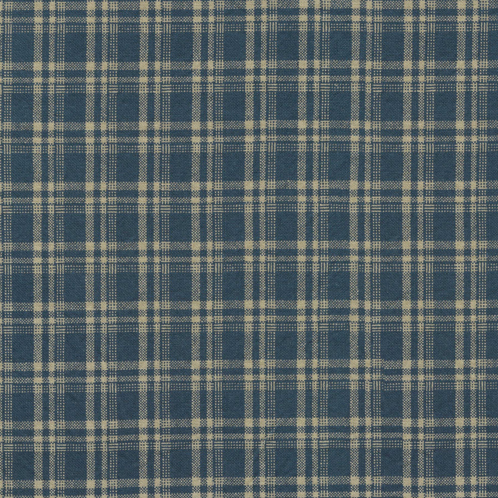 Clyde Indigo 410721 by PKL Studio Fabric - 55% Linen 45% Cotton CHINA 15000 Horizontal: 1.375 and Vertical: 1.625 54 - Fabric Carolina -