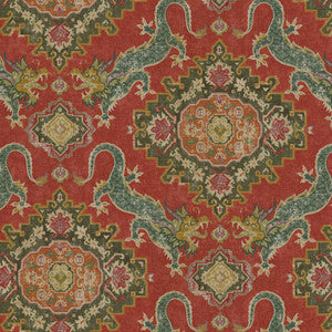 Myth & Medallion Black Cherry 410770 by PKL Studio. Studio NYC Design Fabric