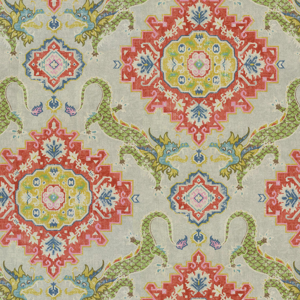 Myth & Medallion Appleblossom 410773 by PKL Studio. Studio NYC Design Fabric - 100% Cotton PERU 24000 Horizontal: 13.5 and Vertical: 25.25 54 - Fabric Carolina -