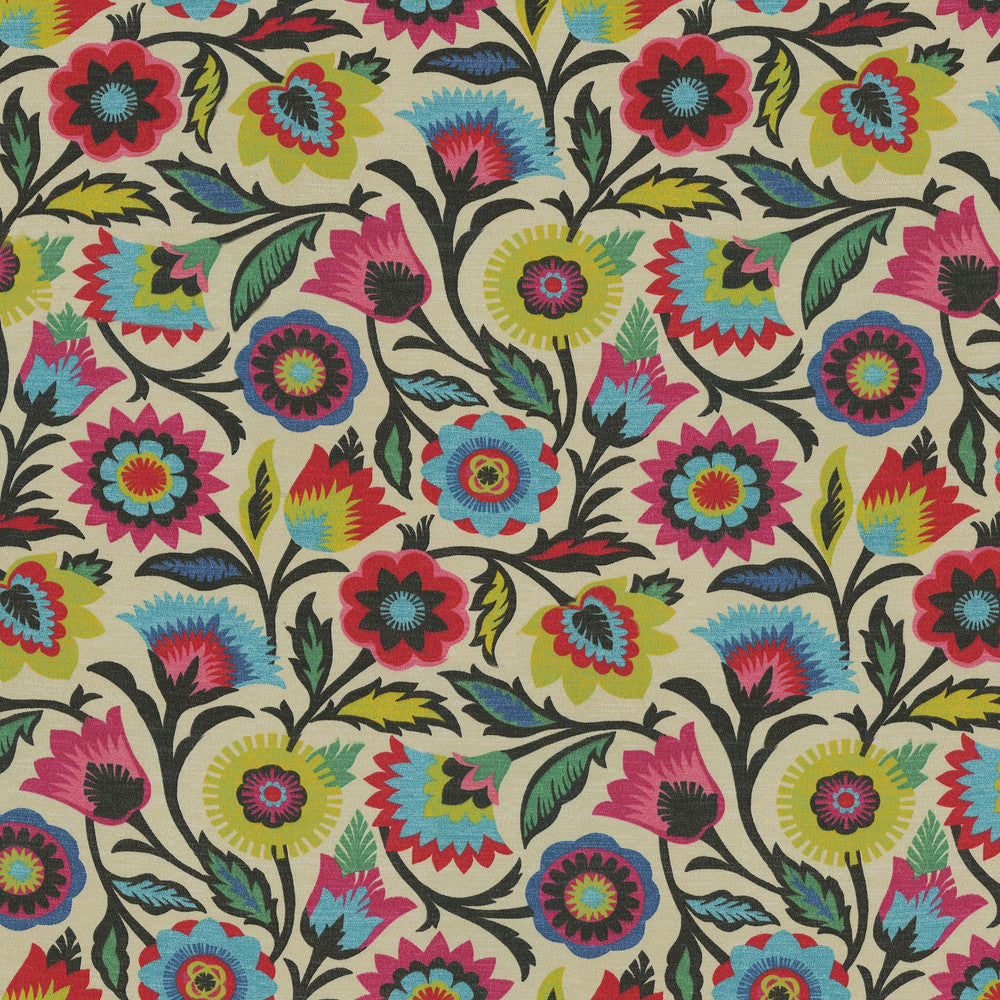 Od Fiesta Floral Desert Flower 410790 by PKL Studio Fabric - 100% Polyester PAKISTAN Horizontal: 13.5 and Vertical: 12.75 55 - Fabric Carolina -