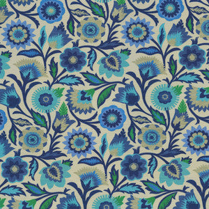 Od Fiesta Floral Azure 410792 by PKL Studio Fabric