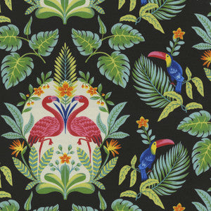 Od Flamingo Flirt Ebony 410800 by PKL Studio Fabric