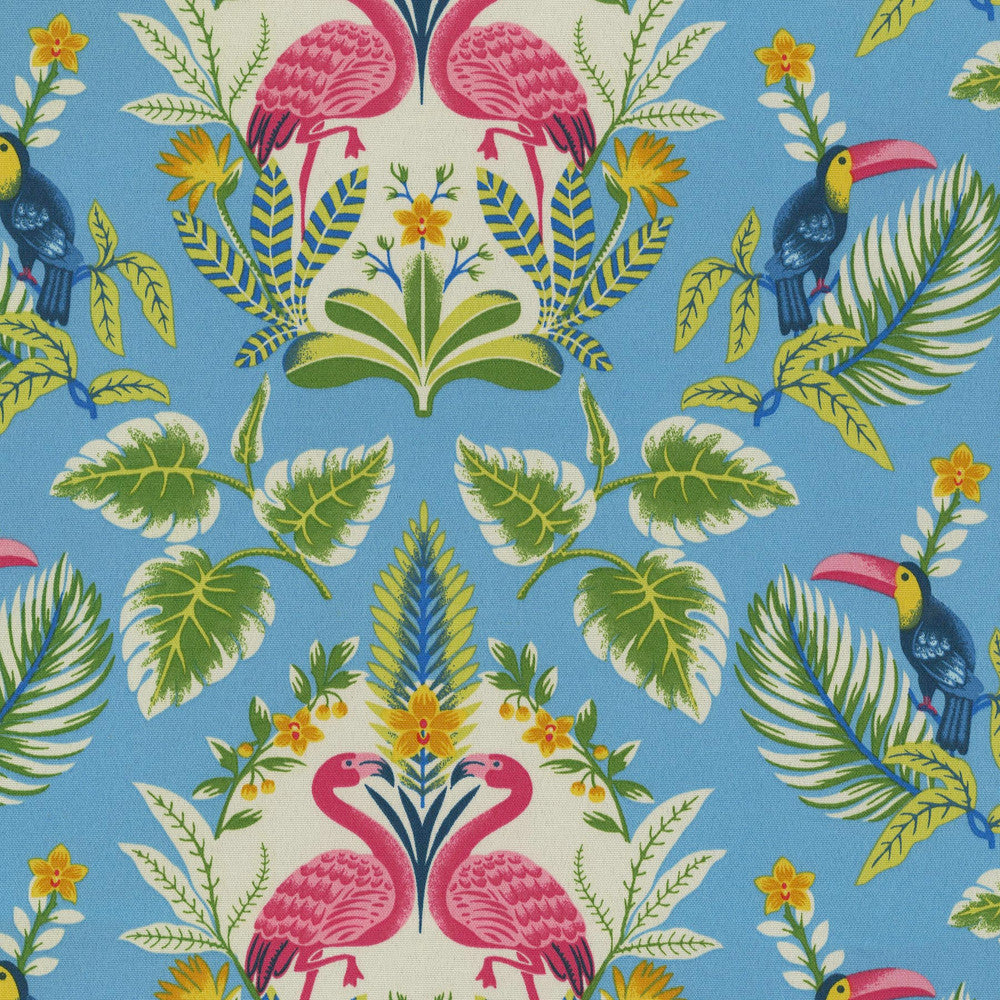 Od Flamingo Flirt Ocean 410801 by PKL Studio Fabric - 100% Polyester PAKISTAN Horizontal: 13.5 and Vertical: 12.75 55 - Fabric Carolina -