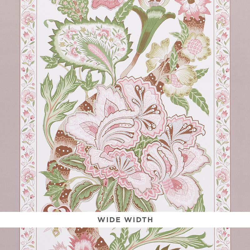 Anjou Stripe Blush 5010171 by Schumacher Designer Wallpaper Timothy Corrigan 18.0" - Swanky Fabrics -