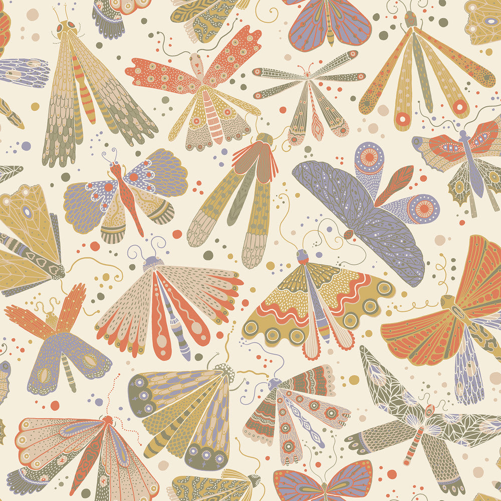 Flyga Moss Bonanza Wallpaper by A-Street Prints Briony Covers about 57.5 square feet 20.9-in by 33-ft long roll Unpasted 20.9 - Fabric Carolina -
