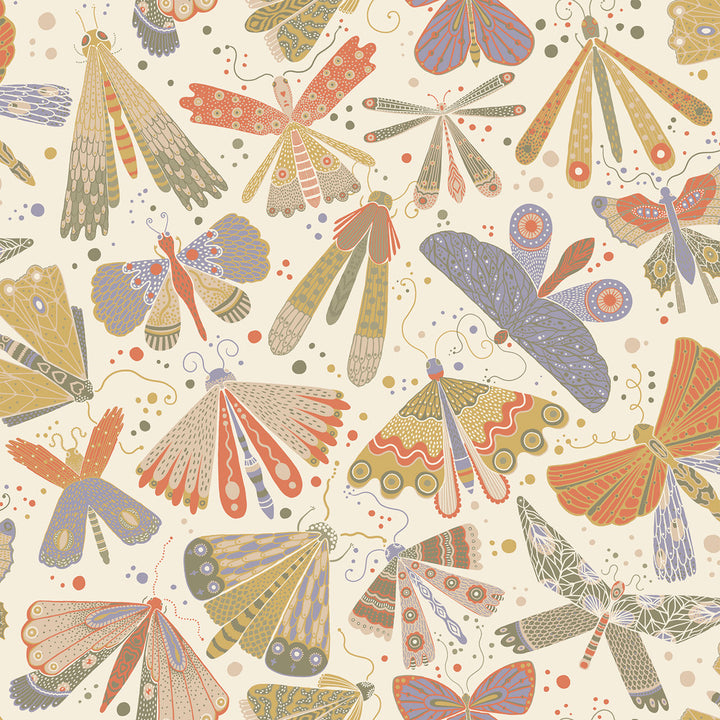 Flyga Moss Bonanza Wallpaper by A-Street Prints Briony Covers about 57.5 square feet 20.9-in by 33-ft long roll Unpasted 20.9 - Fabric Carolina -