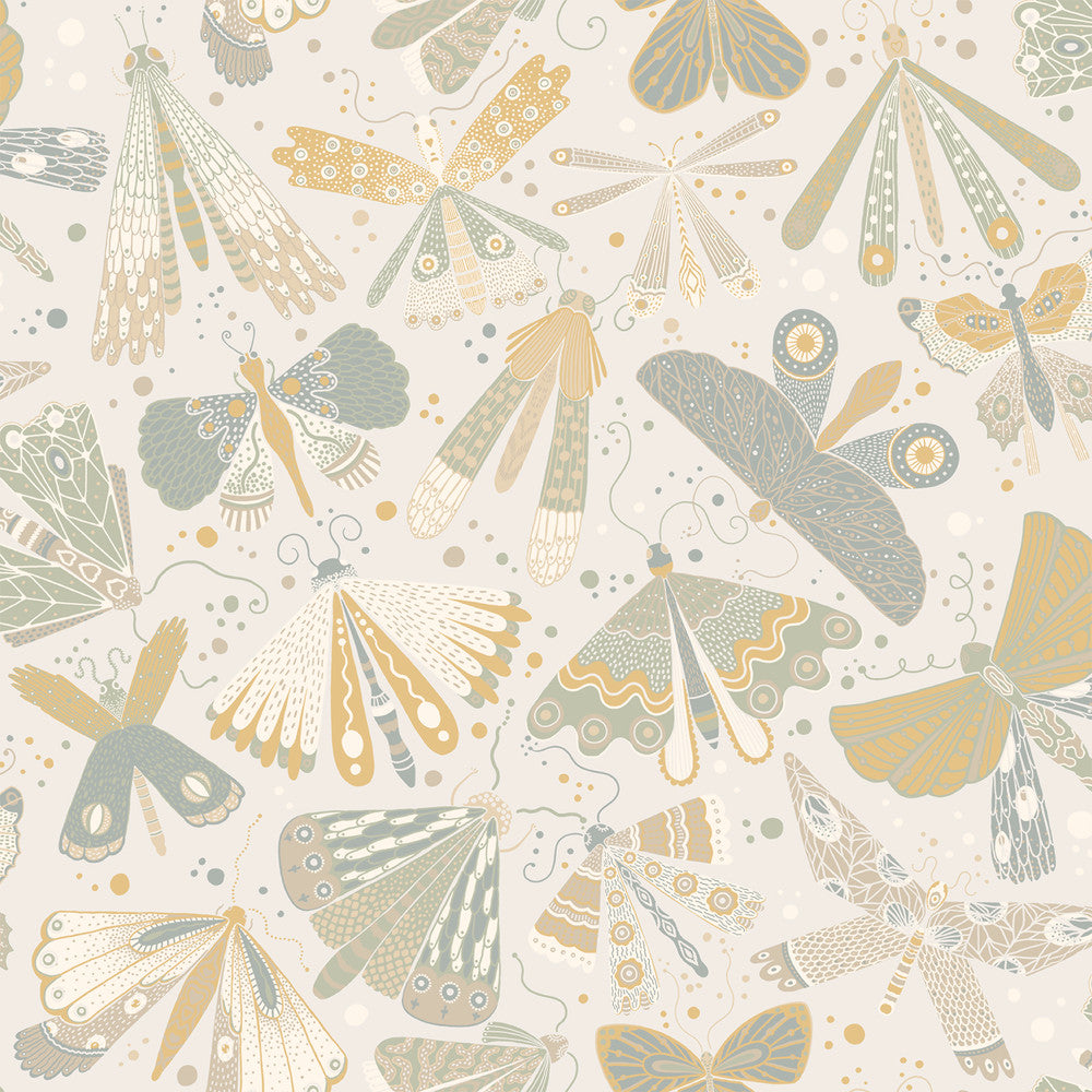 Flyga Light Blue Bonanza Wallpaper by A-Street Prints Briony Covers about 57.5 square feet 20.9-in by 33-ft long roll Unpasted 20.9 - Fabric Carolina -