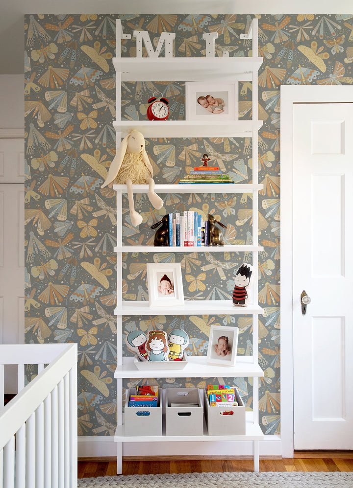 Flyga Apricot Bonanza Wallpaper by A-Street Prints Designer