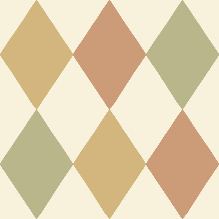 Kalas Mustard Diamond Wallpaper by A-Street Prints Briony Covers about 57.5 square feet 20.9-in by 33-ft long roll Unpasted 20.9 - Fabric Carolina -