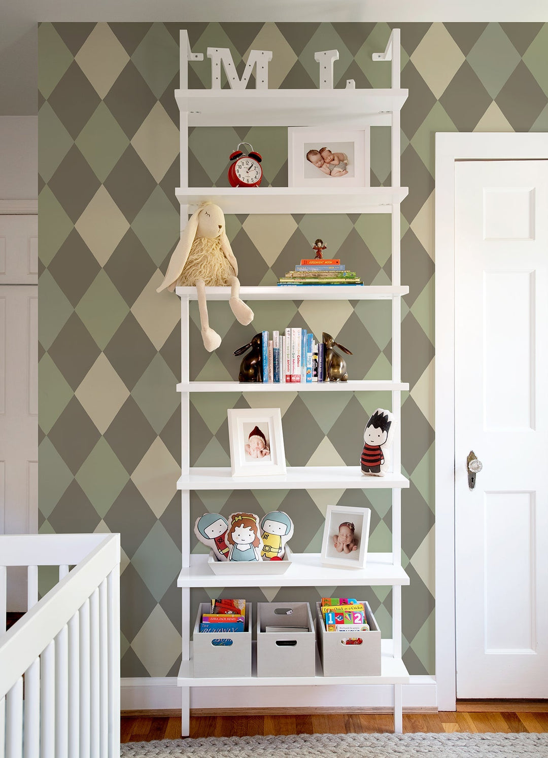 Kalas Olive Diamond Wallpaper by A-Street Prints Designer