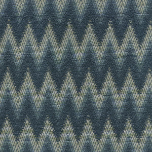 Chevron Chenille Indigo 411250 by PKL Studio Fabric