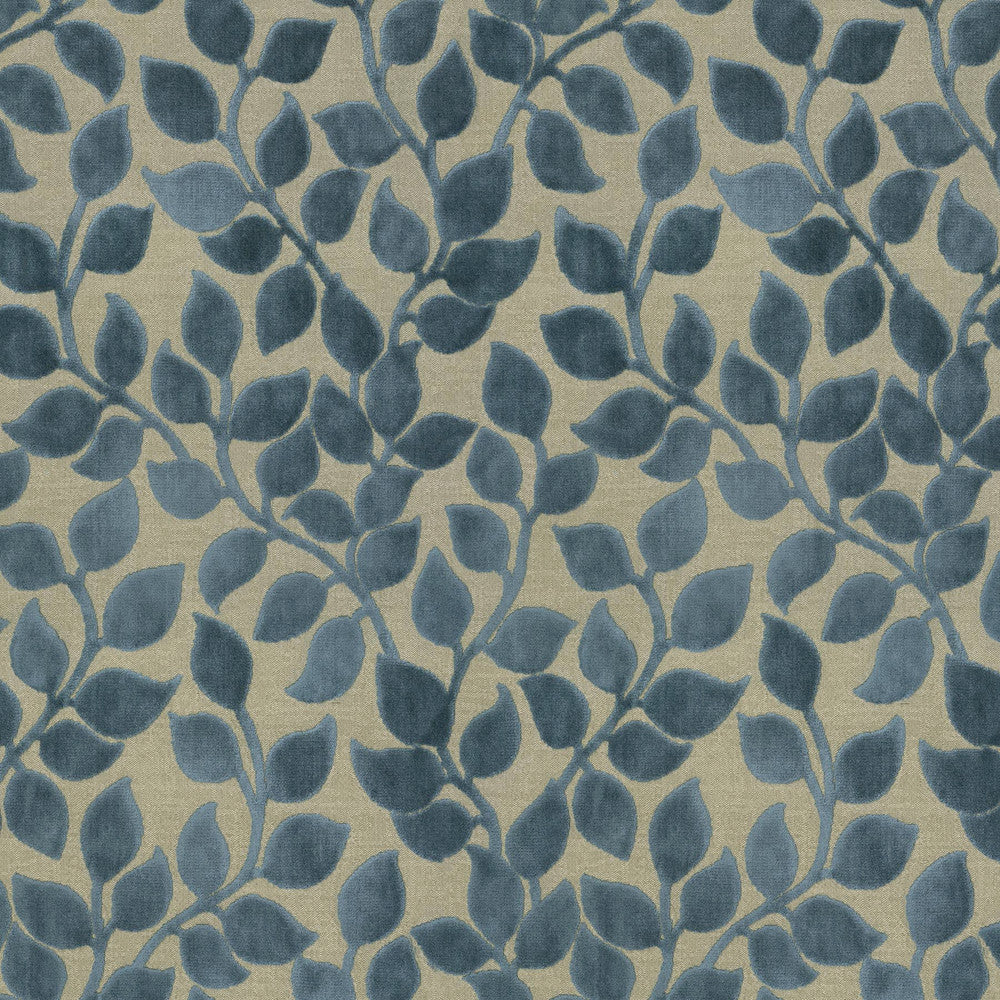 Lovely Leaf Indigo 411264 by PKL Studio Fabric - 38% rayon, 34% cotton, 28% polyester India 51000 Horizontal: 13.5 and Vertical: 22 54 - Fabric Carolina -