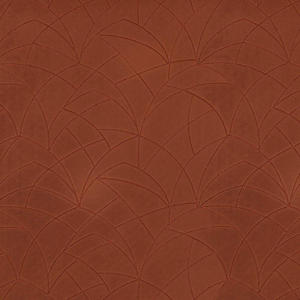 Curvature Embroidery Cinnabar 411272 by PKL Studio Fabric - 95% polyester, 5% rayon Embroidery 100% rayon India 51000 Horizontal: 9 and Vertical: 6 55/54 - Fabric Carolina -