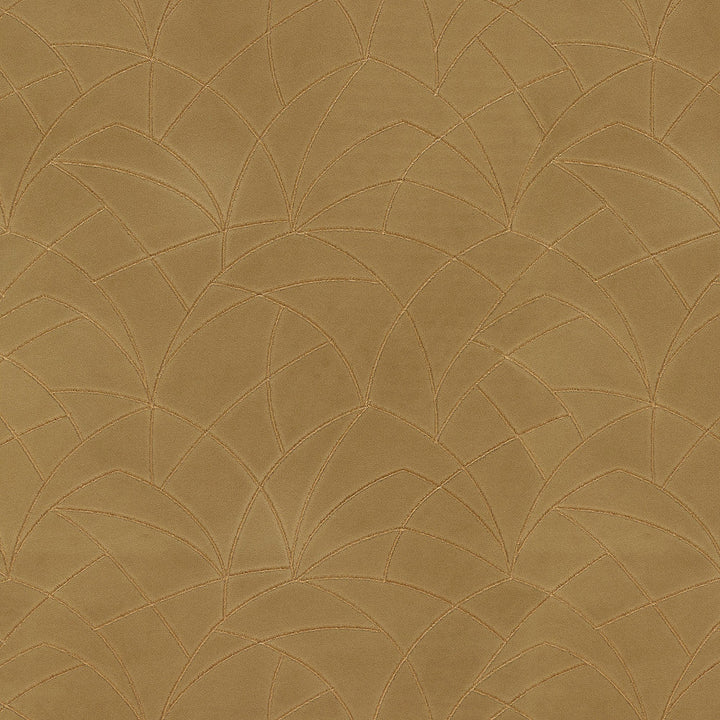 Curvature Embroidery Golden 411274 by PKL Studio Designer Fabric - 95% polyester, 5% rayon Embroidery 100% rayon India 51000 Horizontal: 9 and Vertical: 6 55/54 - Swanky Fabrics -