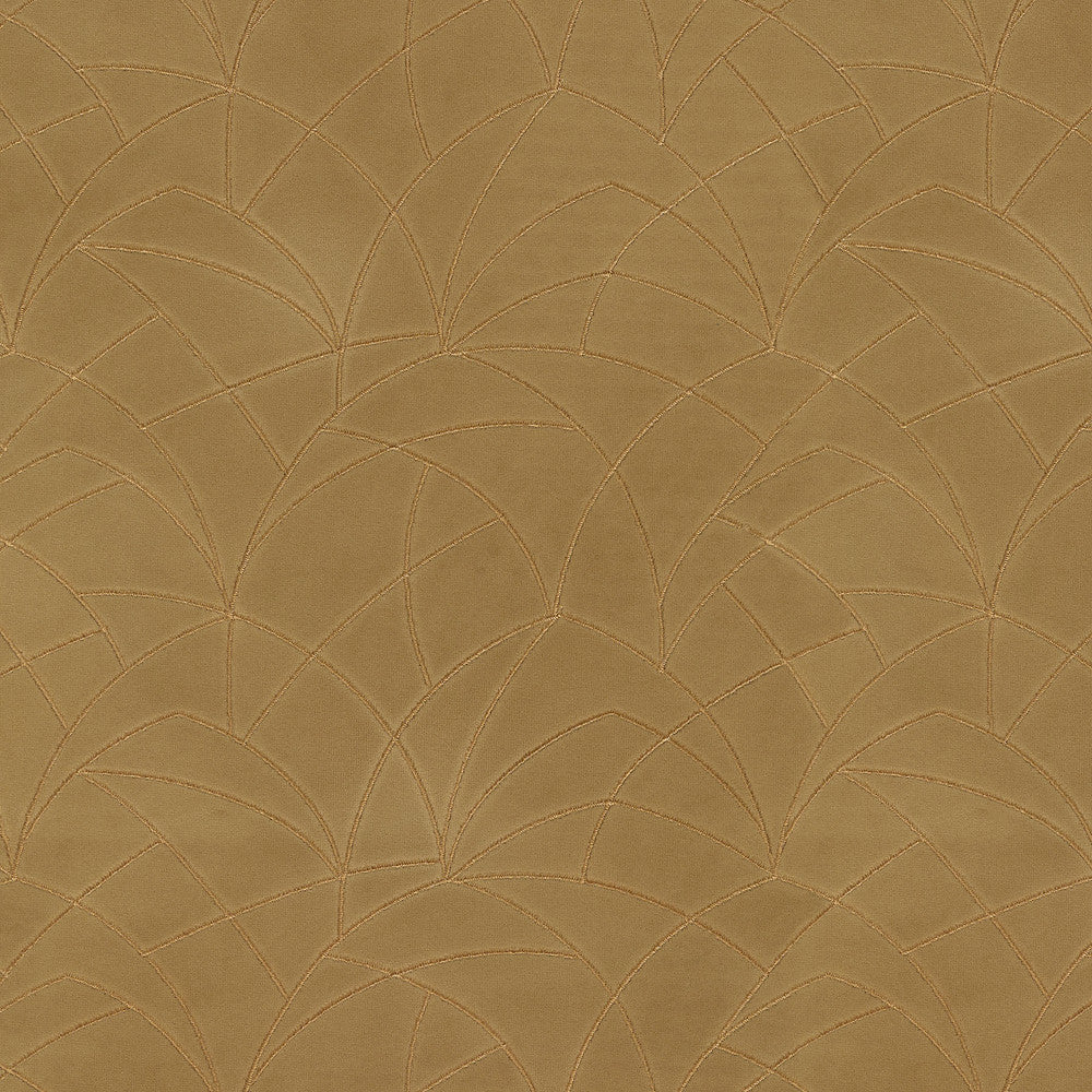 Curvature Embroidery Golden 411274 by PKL Studio Fabric - 95% polyester, 5% rayon Embroidery 100% rayon India 51000 Horizontal: 9 and Vertical: 6 55/54 - Fabric Carolina -
