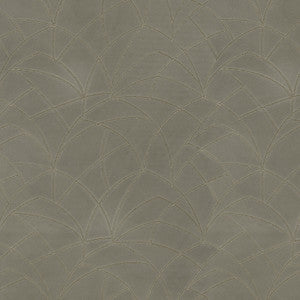 Curvature Embroidery Charcoal 411280 by PKL Studio Fabric