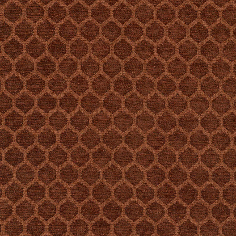 Performance Honeycomb Cinnabar 411370 by PKL Studio Fabric - 100% polyester China 51000 Horizontal: 1.25 and Vertical: 1 55/56 - Fabric Carolina -