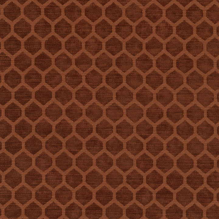 Performance Honeycomb Cinnabar 411370 by PKL Studio Fabric - 100% polyester China 51000 Horizontal: 1.25 and Vertical: 1 55/56 - Fabric Carolina -