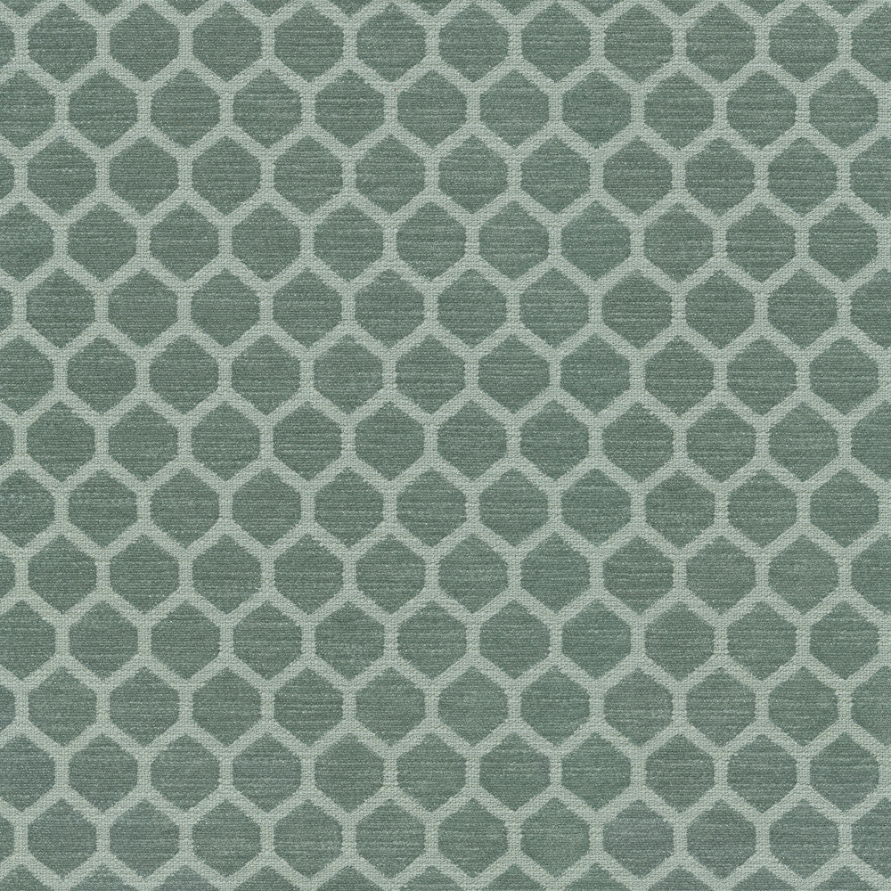 Perf Honeycomb Lagoon 411372 by PKL Studio Fabric 100% Polyester China 51000 Horizontal: 1.13 and Vertical: 1 55/56 - Fabric Carolina -