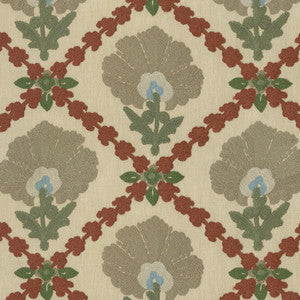 Grand Fleur Embroidery Harvest 411401 By PKL Studio Fabric