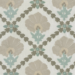 Grand Fleur Embroidery Mist 411402 by PKL Studio Fabric