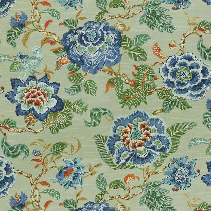 Summer Palace Matcha 411431 by PKL Studio Fabric 100% Cotton China 24000 Horizontal: 27 and Vertical: 25.25 54/55 - Fabric Carolina -
