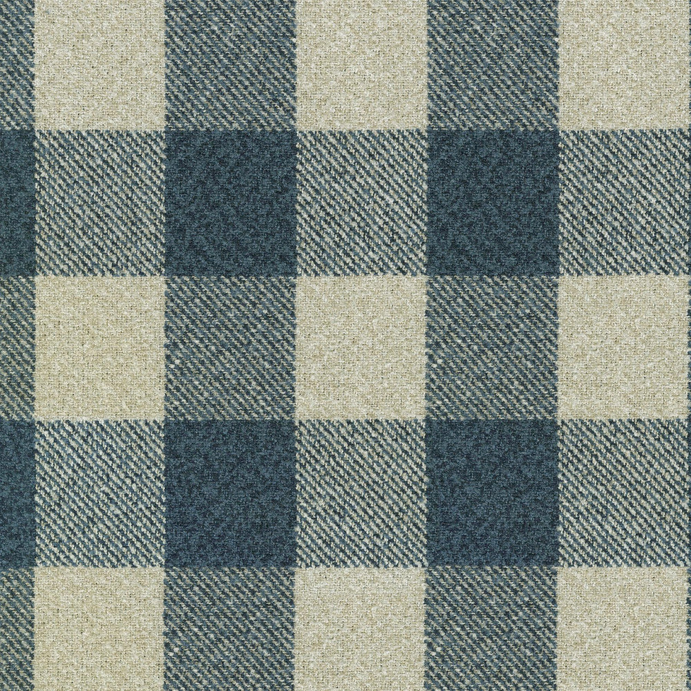 Check Box Indigo 411451 by PKL Studio Fabric 100% Polyester China 51000 Horizontal: 6.75 and Vertical: 6.38 56 - Fabric Carolina -