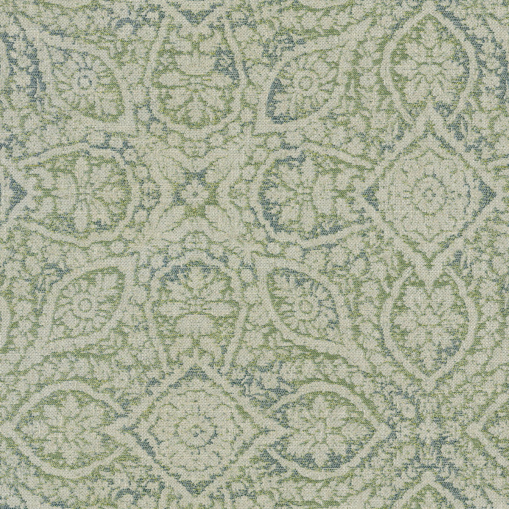 Damask Foliage Spring 411501 by PKL Studio Fabric 74%Polyester 21%Cotton 5%Linen India 51000 Horizontal: 13.5 and Vertical: 13.8 54 - Fabric Carolina -