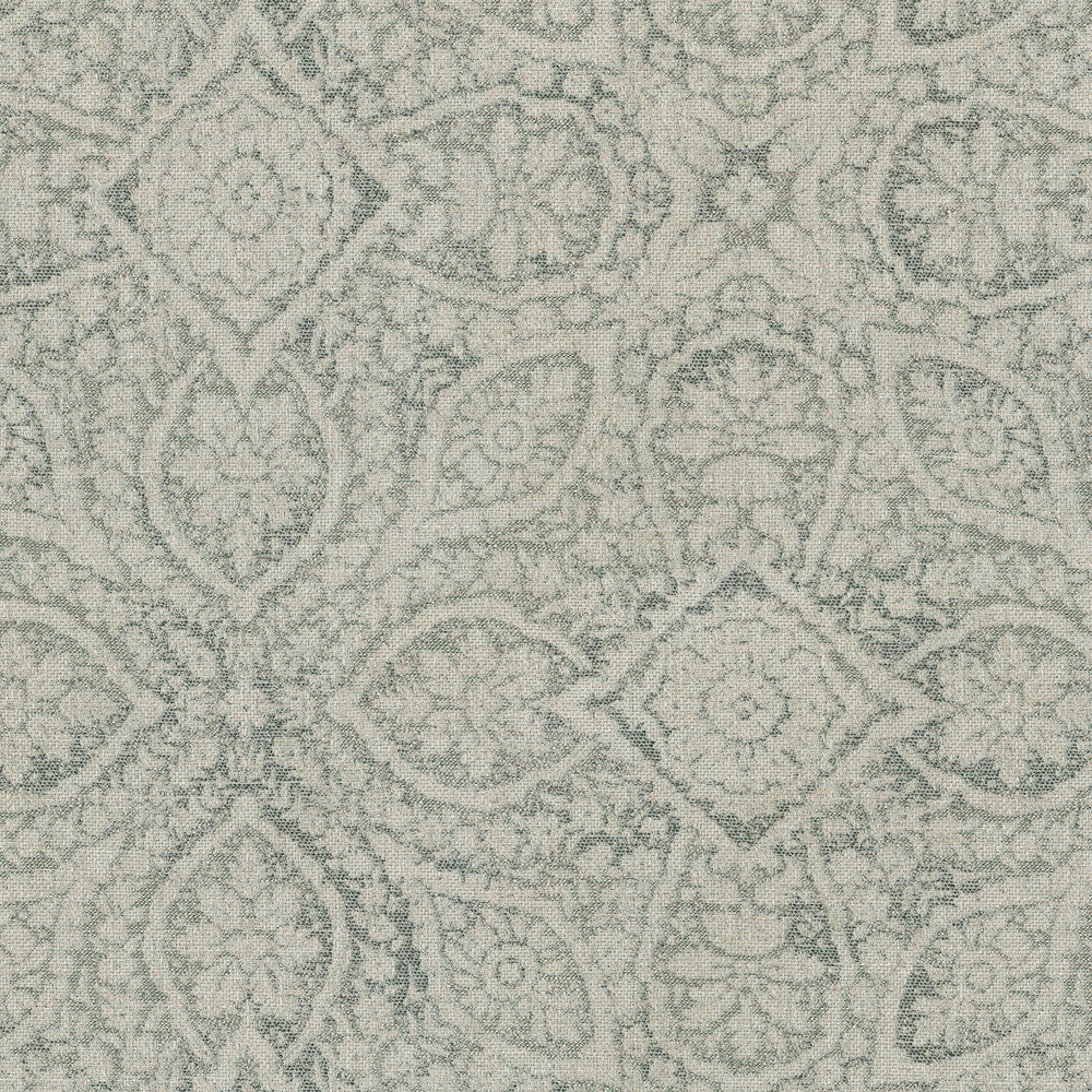 Damask Foliage Stone 411502 by PKL Studio Fabric - 74% polyester, 21% cotton, 5% linen India 51000 Horizontal: 13.5 and Vertical: 13.8 54 - Fabric Carolina -