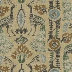 Peacock Parade Espresso 411601 by PKL Studio Fabric