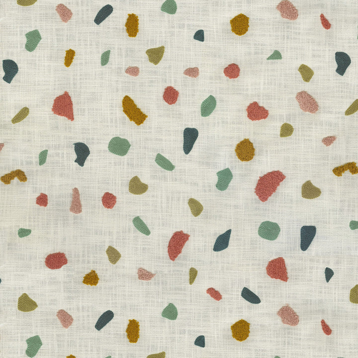 Terrazzo Emb Mystical 411610 by PKL Studio Fabric Base 100% Cotton Emb 100% Acrylic India 51000 Horizontal: 16.7 and Vertical: 15.3 54 - Fabric Carolina -