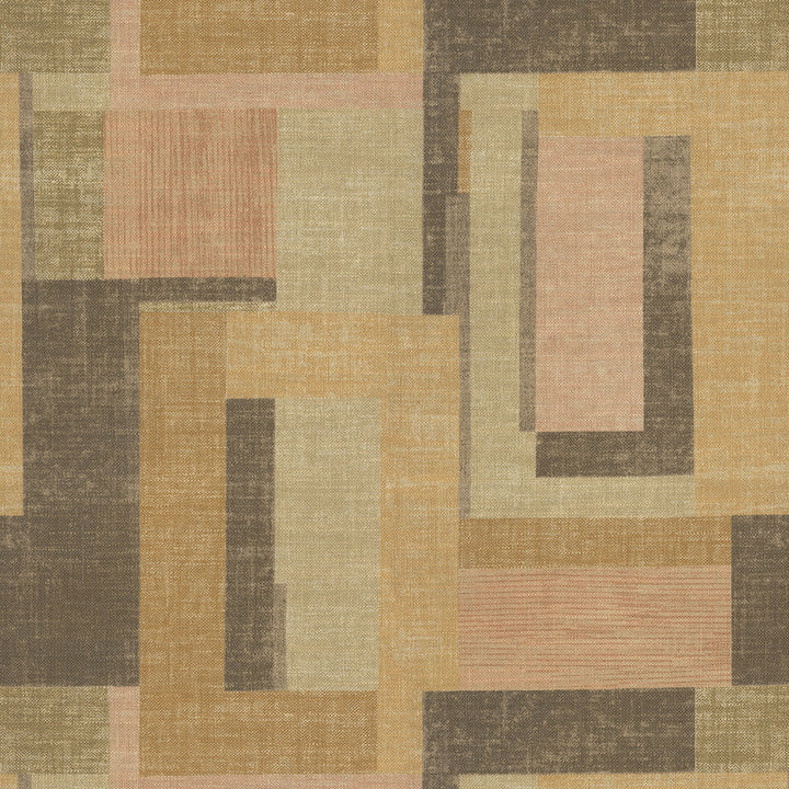 Squared Off Rosewood 411622 by PKL Studio Fabric 75% Cotton 25% Linen Pakistan 27000 Horizontal: 27 and Vertical: 25.25 55 - Fabric Carolina -