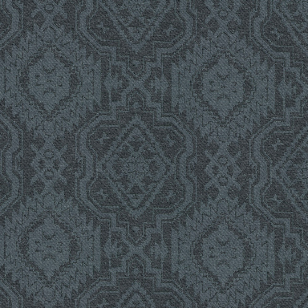 Taos Blanket Indigo 411651 by PKL Studio Fabric 63% Polyester, 37% Cotton India 51000 Horizontal: 13.5 and Vertical: 13 54 - Fabric Carolina -
