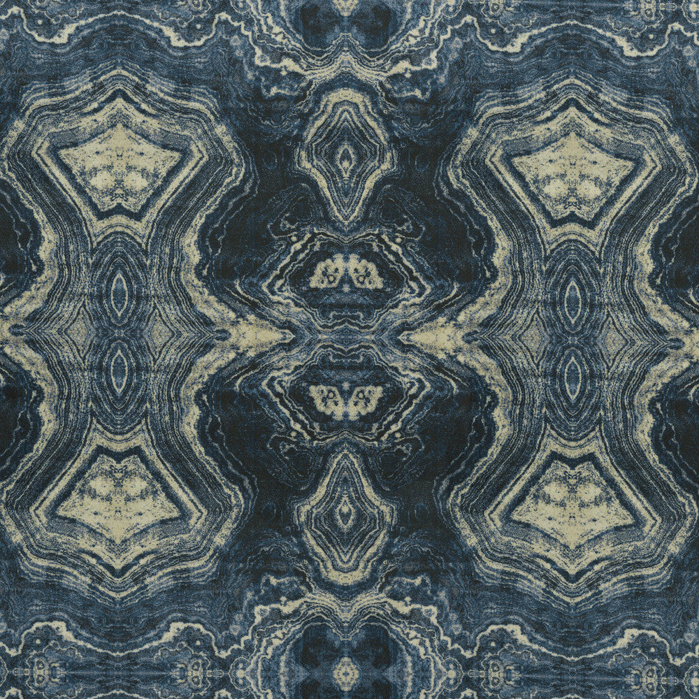 Mineral Springs Indigo 411660 by PKL Studio Fabric 100% Polyester India 50000 Horizontal: 13.5 and Vertical: 19.5 57 - Fabric Carolina -
