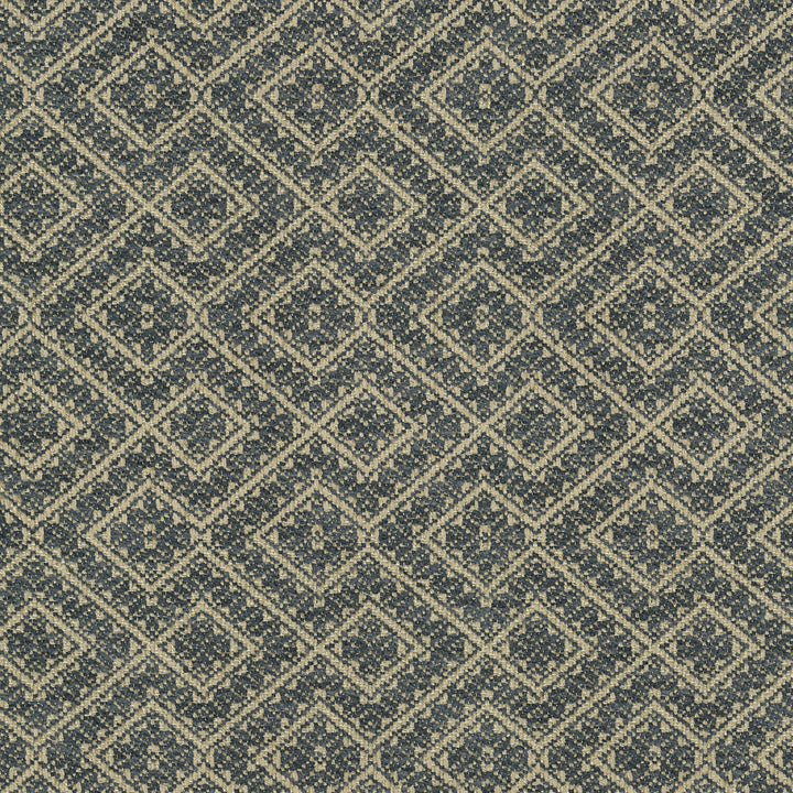 Eastwood Indigo 411700 by PKL Studio Fabric 77% Polyester. 21% Viscose, 2% Linen India 51000 Horizontal: 2.6 and Vertical: 3.6 54 - Fabric Carolina -